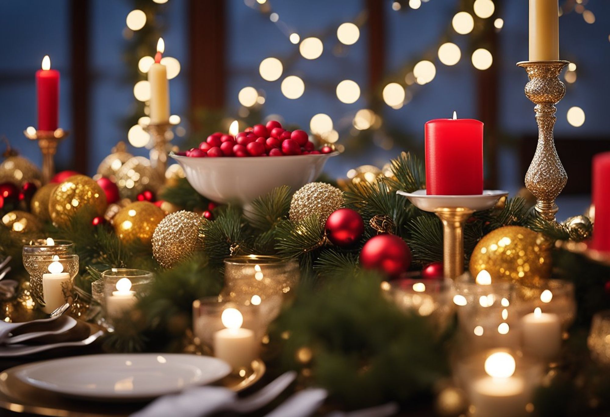 Elevate Your Celebration with Christmas Decorating Ideas for the Buffet Table : Festive Feast