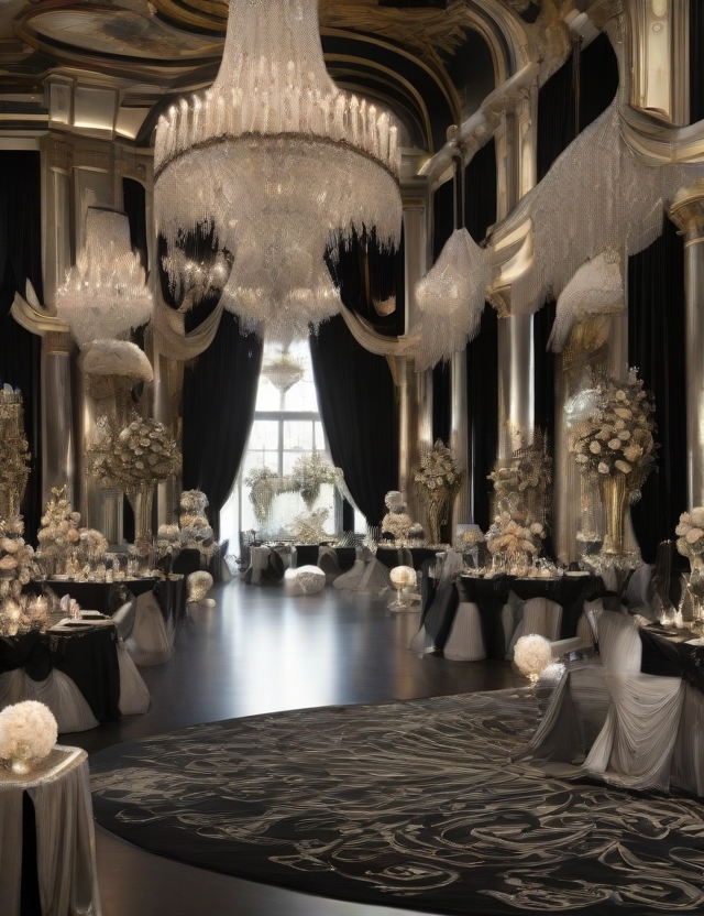 Unleash Elegance: Transforming Spaces with Pink, Black, and Silver Party Decor Magic!