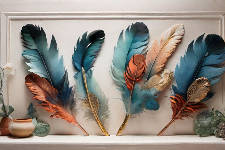 Unveiling the Beauty of Feathered Wall Art : Flight of Fancy