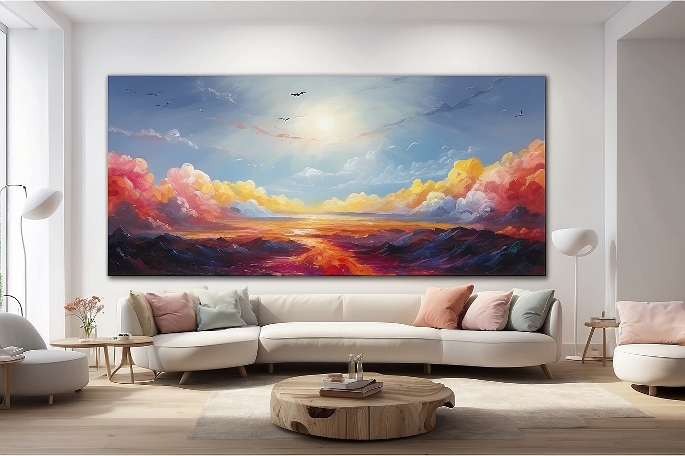 Expansive Elegance: Elevate Your Space with Wide Paintings