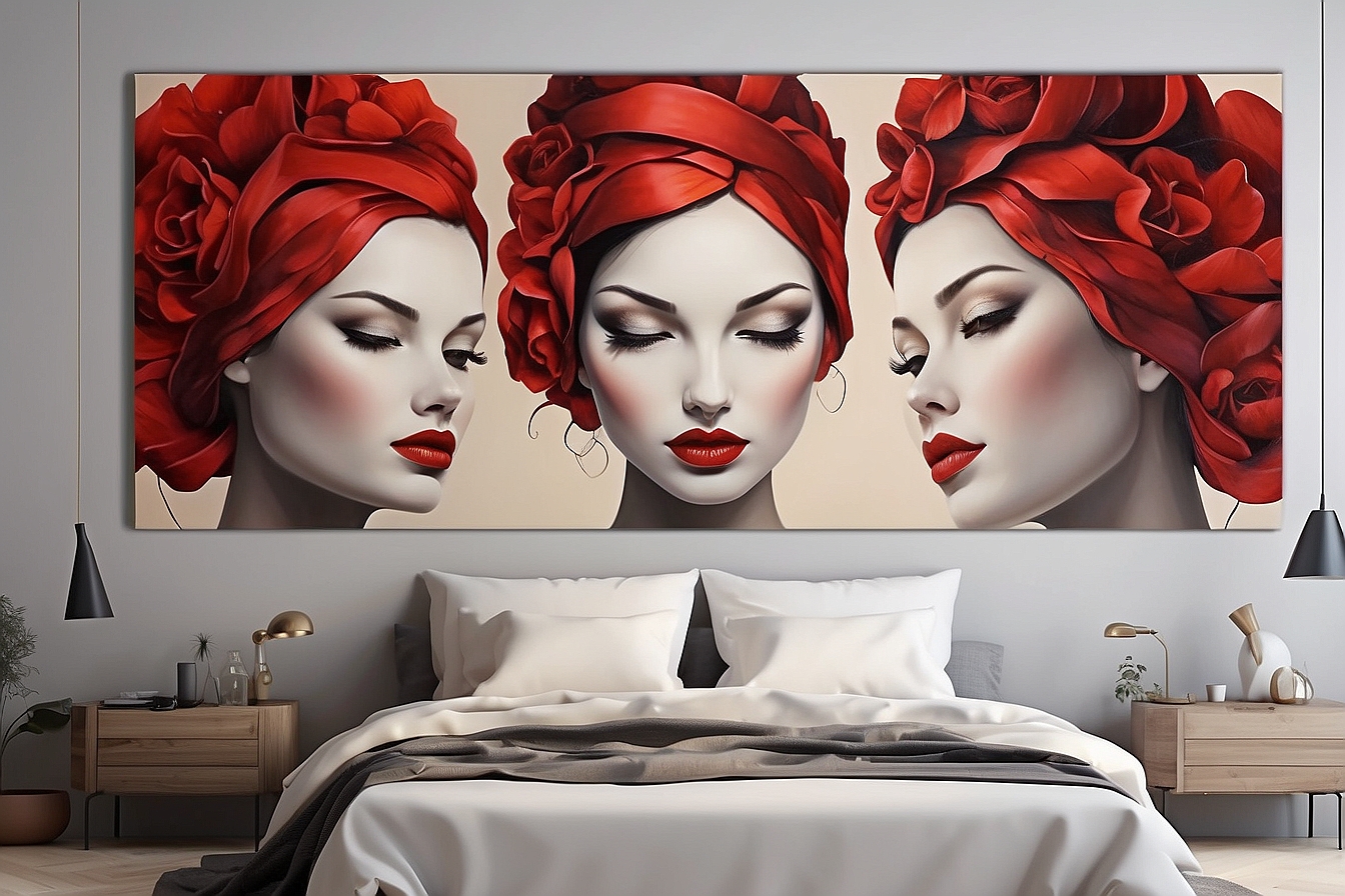 Transforming Walls with Captivating Women-Inspired Artwork : Feminine Flourish